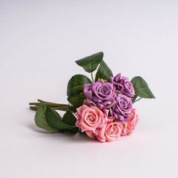 Букет роз двухцветный